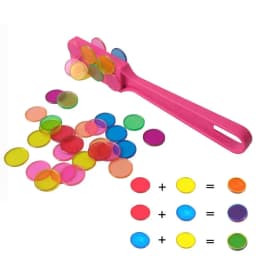 Magnetic Circular Sheet Montessori Learning Toys Physics Science Experiment Kit Color Counting Math Toy Educational Magnetic Toy