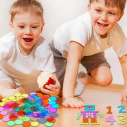 Magnetic Circular Sheet Montessori Learning Toys Physics Science Experiment Kit Color Counting Math Toy Educational Magnetic Toy
