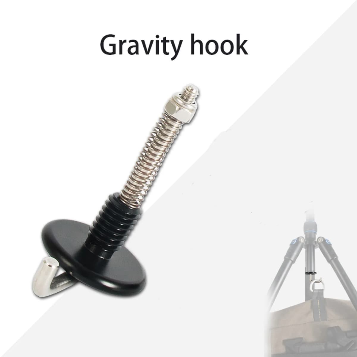For Tripod Center Shaft 3/8 Screw Gravity Stabilized Weights Tripod Hook With Metal Spring Mount For Camera Tripod Accessories