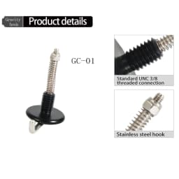 For Tripod Center Shaft 3/8 Screw Gravity Stabilized Weights Tripod Hook With Metal Spring Mount For Camera Tripod Accessories