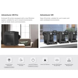 FLASHFORGE Adventurer 5M Pro 3d Printer High Speed Full-auto Leveling Direct Extruder Automatic Shutdown With Camera