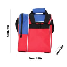 Bowling Ball Handbag, 10 Pin Bowling Shoes Towel Water Bottle Storage Bag, Professional Bowling 18L Large Capacity Carrying Bag