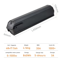 For Magnum ebike Replacement Battery Pack 48V 17.5Ah Electric Bike Reention Dorado Batteries Pack with Built in 30A BMS