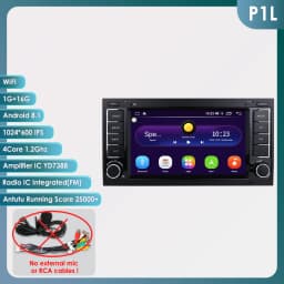 Hizpo 7 Inch Android Auto Radio for Volkswagen VW Touareg Multivan T5 Transporte Carplay Car Multimedia GPS 2 Din Autoradio 7862