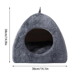 Pet Beds In Houses Large Thicken Cat Dog Cave Padded Warm Cat Cave Bed Foldable Cat Tent With Washable Fluffy Pad For Dogs Cats