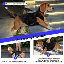 Dog Support Sling Dog Vest Harnesses Support Stair Helper Heavy Duty Adjustable Large Dog Sling Walking Aid For Disabled Old