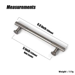 Vintage Retro Antique Brass Zinc Alloy Cabinet Handles 12.6'' Hole Center Striped Decorations Cabinet Pull Hardware for Bedroom