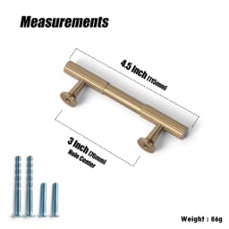 Vintage Retro Antique Brass Zinc Alloy Cabinet Handles 12.6'' Hole Center Striped Decorations Cabinet Pull Hardware for Bedroom
