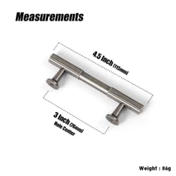 Vintage Retro Antique Brass Zinc Alloy Cabinet Handles 12.6'' Hole Center Striped Decorations Cabinet Pull Hardware for Bedroom
