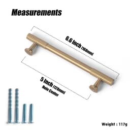Vintage Retro Antique Brass Zinc Alloy Cabinet Handles 12.6'' Hole Center Striped Decorations Cabinet Pull Hardware for Bedroom