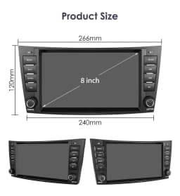 Hizpo 8" Car Radio Stereo For Benz E-Class W211 2002-2009 CLS-CLK-G-Class W463 W209 W219 GPS Navi AI Carplay Multimidia Player