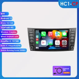 Hizpo 8" Car Radio Stereo For Benz E-Class W211 2002-2009 CLS-CLK-G-Class W463 W209 W219 GPS Navi AI Carplay Multimidia Player