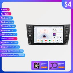 Hizpo 8" Car Radio Stereo For Benz E-Class W211 2002-2009 CLS-CLK-G-Class W463 W209 W219 GPS Navi AI Carplay Multimidia Player