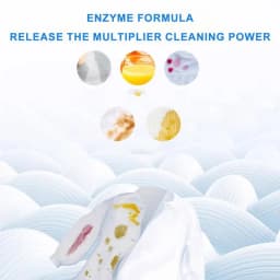 Detergent Sheets 60 Loads Plant Based Washing Machine Sheets Fast Dissolving Fresh Scent Dryer Sheets No Mess and Space-Saving
