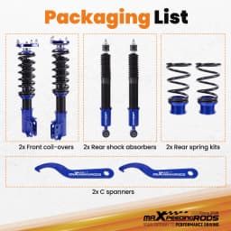 Complete Coilovers for Ford Mustang Base SN95 Convertible Coupe 1994-2004 Height Adjustable Shock Absorber Coilovers Suspension