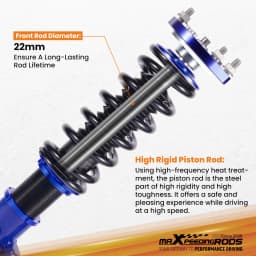 Complete Coilovers for Ford Mustang Base SN95 Convertible Coupe 1994-2004 Height Adjustable Shock Absorber Coilovers Suspension
