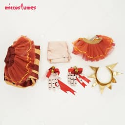 Miccostumes Unisex Game Sundrop Cosplay Costume Outfit with Gloves and Headdress