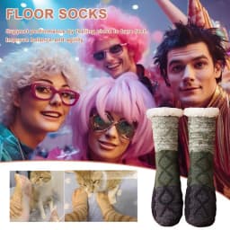 Floor Socks Indoor Fuzzy Socks For Women Comfortable Gripper Slipper Socks Anti-Skid Fuzzy Sleeping Socks Pregnant Women Gift