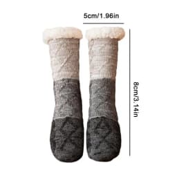 Floor Socks Indoor Fuzzy Socks For Women Comfortable Gripper Slipper Socks Anti-Skid Fuzzy Sleeping Socks Pregnant Women Gift