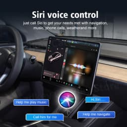 CarlinKit T2C Wireless CarPlay Android Auto Support Tesla Model 3 Model X Y Model S Waze Siri Spotify Waze 2.4G+5G WIFI