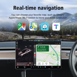 CarlinKit T2C Wireless CarPlay Android Auto Support Tesla Model 3 Model X Y Model S Waze Siri Spotify Waze 2.4G+5G WIFI