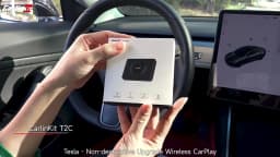 CarlinKit T2C Wireless CarPlay Android Auto Support Tesla Model 3 Model X Y Model S Waze Siri Spotify Waze 2.4G+5G WIFI