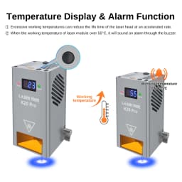 LASER TREE K20 20W Optical Power Laser Head with Air Assist Nozzle 4 Diodes Module for CNC Engraver Cutting Machine DIY Tools