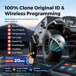 Autel MX-Sensor 433 MHz 315MHz Universal Programmable Tire Pressure Programming Monitor Diagnostic Tools Sensor Work MaxiTPMSPAD