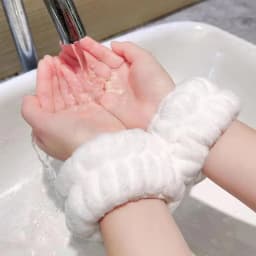 Face Wash Wristband Set Women's Headband Wristbands Absorbent Waterproof Wristbands Makeup Face Wash Hair Bands