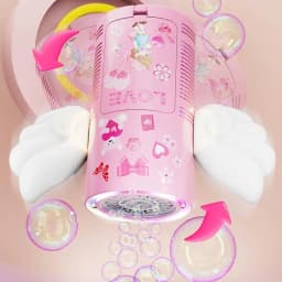 Angel Wing Design 20 Hole Automatic Bubble Machine With Non-slip Handle Parent-Child Interaction Party Outdoor Toy Children Gift