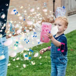 Angel Wing Design 20 Hole Automatic Bubble Machine With Non-slip Handle Parent-Child Interaction Party Outdoor Toy Children Gift