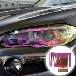 Taillight Tint Car Light Tint Film Headlights Color Films Car Light Tint Film 11.8x70.8in Color Films For Fog & Tail Lights Self