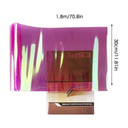 Taillight Tint Car Light Tint Film Headlights Color Films Car Light Tint Film 11.8x70.8in Color Films For Fog & Tail Lights Self