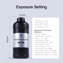 NOVA3D Washable Mecha Resin High Precision Toughness Hardnes Shock Resistance Excellent Cutting Properties Resin for 3D printer