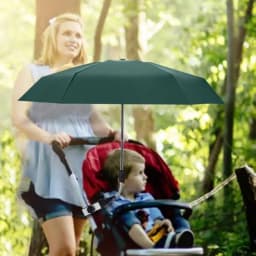 Clip On Chair Umbrella Clamp-On 360 Adjustable Stroller Sun Shade Pushchair Sun Parasol UPF 50 Chair Umbrella Clip-on For
