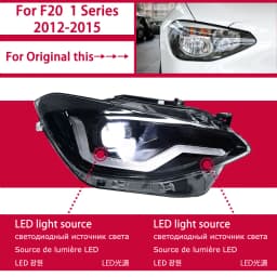 Car Lights for BMW F20 2012-2015 116i 120i LED Auto Headlights Assembly Upgrade Bifocal Lens Dynamic Lamp Exterior Accessories
