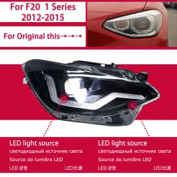 Car Lights for BMW F20 2012-2015 116i 120i LED Auto Headlights Assembly Upgrade Bifocal Lens Dynamic Lamp Exterior Accessories