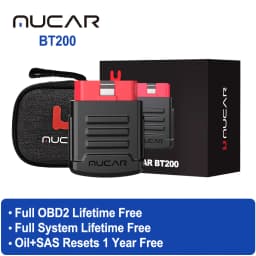 MUCAR BT200/BT200 PRO Bluetooth Car Diagnostic Tool Oil IMMO SAS 15 Reset OBD2 Scanner Auto Code Reader for Full System Diagnose