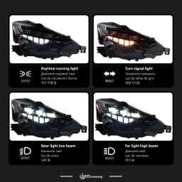 AKD Head Lamp for Lexus is is250 LED Headlight 2013-2016 Headlights is300 DRL Turn Signal High Beam Angel Eye Projector Lens