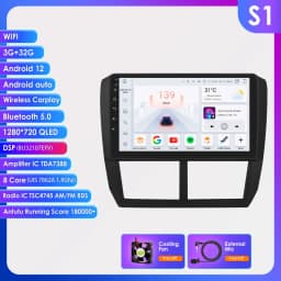 Android Car Radio for Subaru Forester 2008-2012 for Impreza wrx Auto Multimedia Player 2din Carplay Head Unit 7862 DSP WIFI