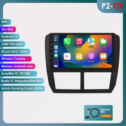Android Car Radio for Subaru Forester 2008-2012 for Impreza wrx Auto Multimedia Player 2din Carplay Head Unit 7862 DSP WIFI