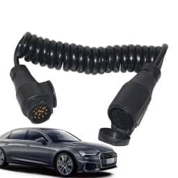 Trailer Cable Extension Waterproof Coiled Wire Plug For 13-Pin Trailers Trailer Hardware Connection Wire Plug For Towing Bicycle