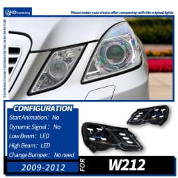 Car Lights for Benz W212 LED Headlight 2010-2013 E200 E300 E260 Head Lamp Drl Projector Lens Automotive Accessories