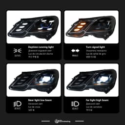 Car Lights for Benz W212 LED Headlight 2010-2013 E200 E300 E260 Head Lamp Drl Projector Lens Automotive Accessories