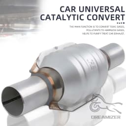 Universal Catalytic Converter 2'' 400 Cells High Flow Muffler Catalyst Converter Euro1 Round For 2006-2010 Ford Explorer 4.0L V6