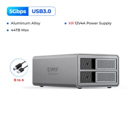 ORICO 3.5"USB3.0 5Gbps HDD Docking Station Aluminum With 150W Power Cooling Fan for Personal 5Bay DAS Solution (Standard) Series