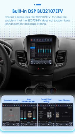 Android 13 for Ford Fiesta MK7 2009 - 2016 Car Radio Player Stereo Multimedia Automotiva Wireless Carplay 9.7 '' Vertical Screen
