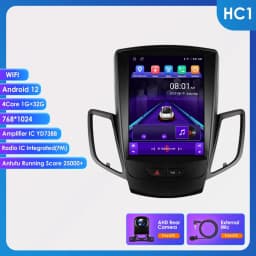 Android 13 for Ford Fiesta MK7 2009 - 2016 Car Radio Player Stereo Multimedia Automotiva Wireless Carplay 9.7 '' Vertical Screen