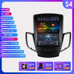 Android 13 for Ford Fiesta MK7 2009 - 2016 Car Radio Player Stereo Multimedia Automotiva Wireless Carplay 9.7 '' Vertical Screen