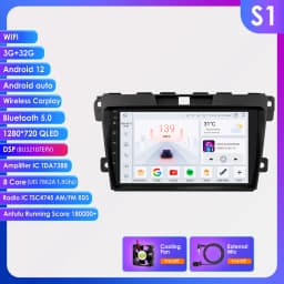 Hizpo 2 DIN Radio For Mazda Cx-7 CX7 2008-2015 Car Android Multimedia Player Autoradio Carplay GPS Stereo Head Unit 7862 8+128G